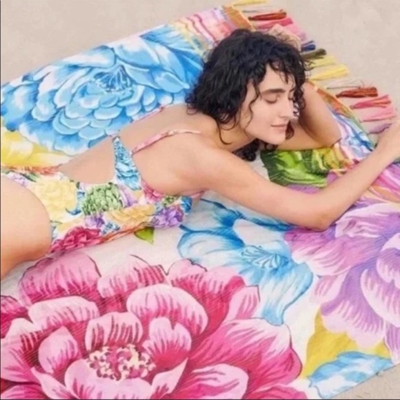 NWT FARM Rio Rainbow Chita Bathing Suit (X-Small) - Picture 2 of 6